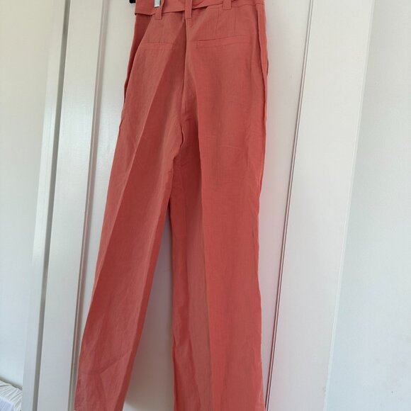 NWT Ulla Johnson Kori Pants Wide Leg High Waist Center Pleat Size 6 in Dahlia - Picture 9 of 10